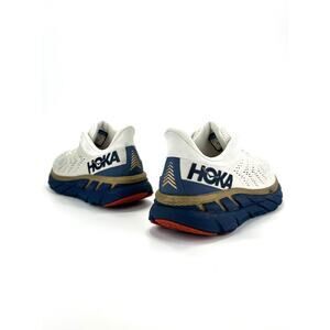 Hoka One One Clifton 7 Men Everyday-Wear Shoe/Sneaker Sz 9.5 Off-White Gold Navy